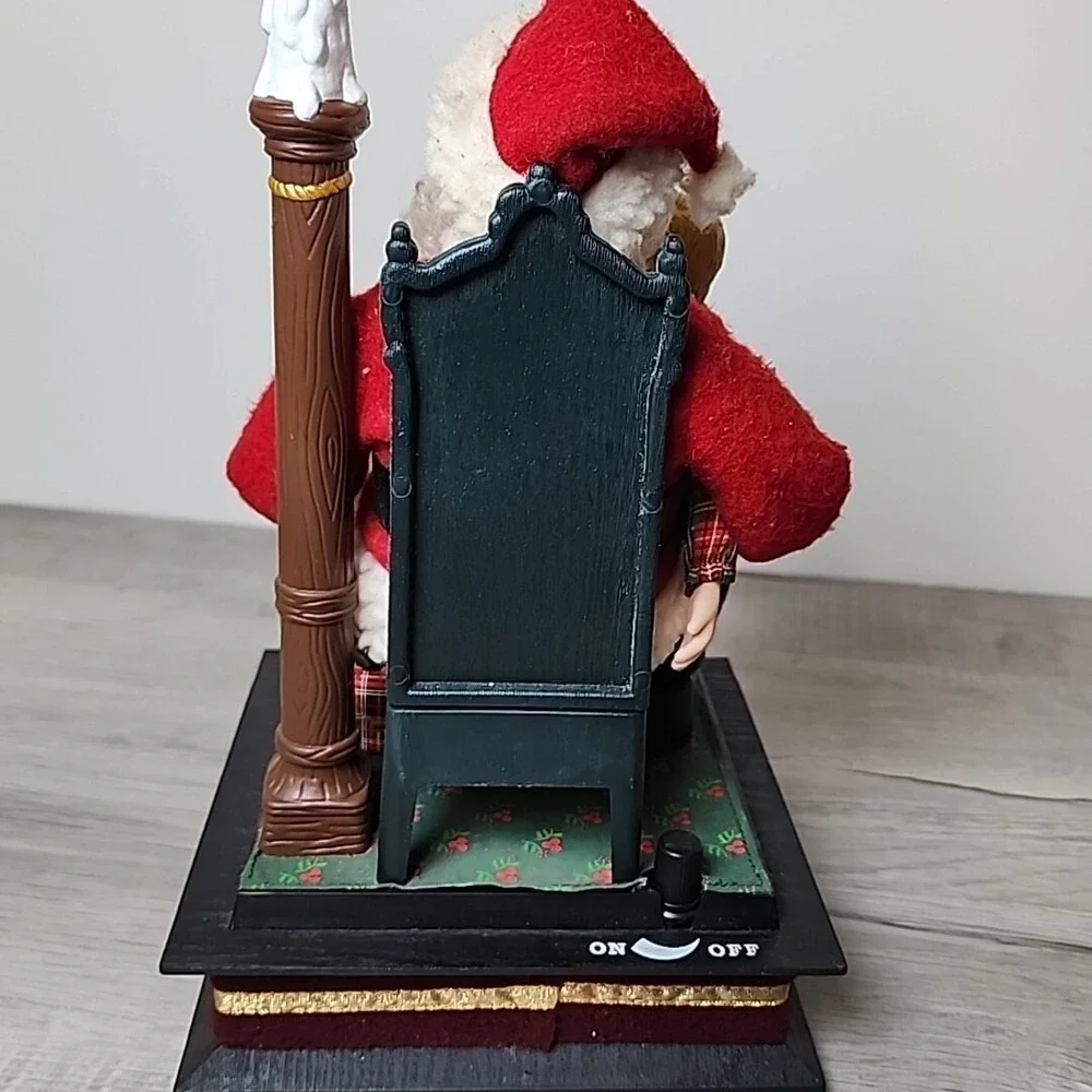 Vintage 1993 Musical Santa Boy Light Christmas List Holiday Creations Tested